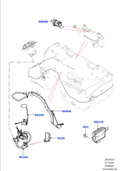 ĐIỀU KHIỂN BƠM NHIÊU LIỆU RANGE ROVER VOGUE L405